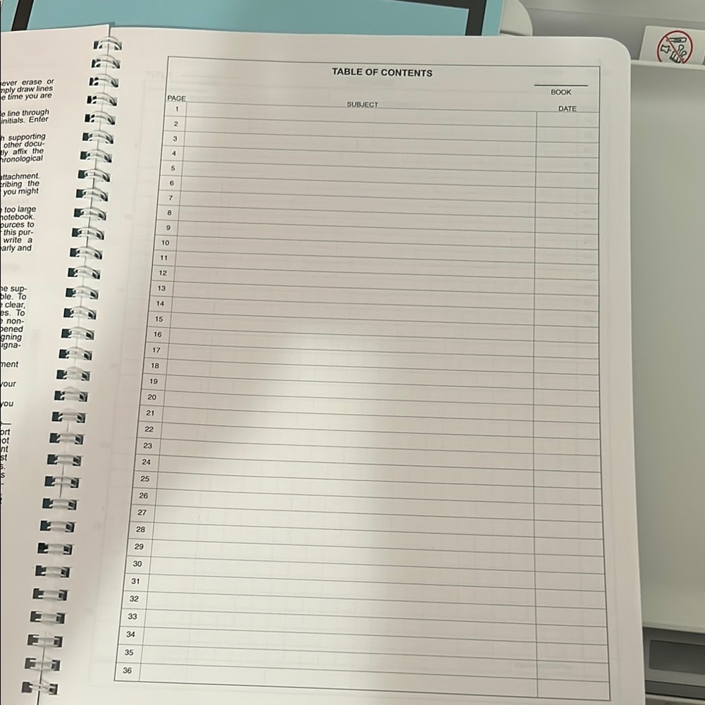 BookFactory Chemistry Lab Notebook - Picture 2 of 6